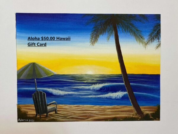 Aloha Surprise Hawaii $50.00 Digital Gift Card for Hawaii Products and Food Items