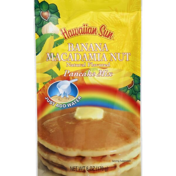 Hawaiian Sun Banana Macadamia Nut Pancake Mix Snack Food Perfect Present Idea Gift Idea Aloha