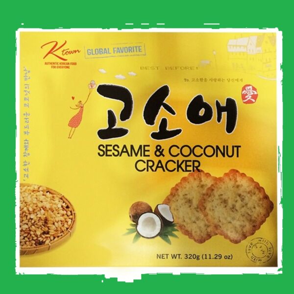 Ktown Sesame & Coconut Crackers Korean Crackers Hawaii Aloha Gift Idea