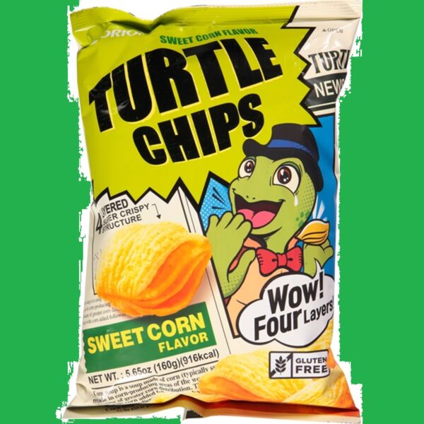 Orion Turtle Chips, Sweet Corn Flavor Aloha Hawaii Korean Potato Chip Snack Food Present Idea