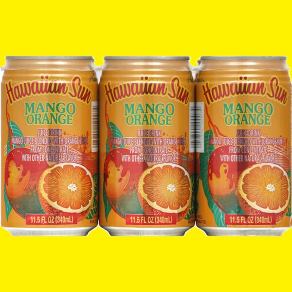 Hawaiian Sun Juice Drink, Mango Orange Aloha Hawaii Gift Idea