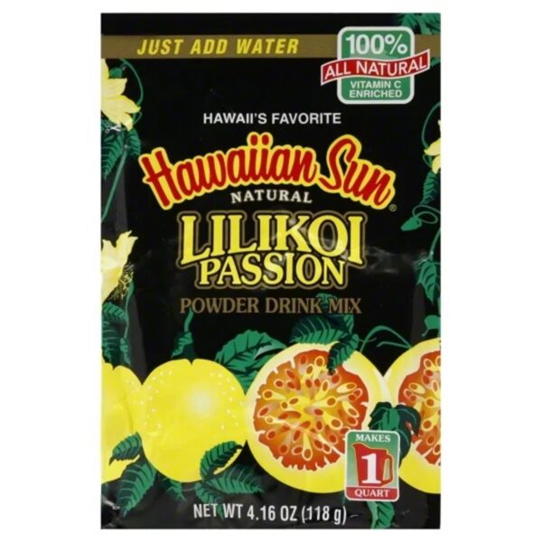 Aloha Hawaiian Sun Lilikoi (passion Fruit) Powder Drink Mix Gift Idea