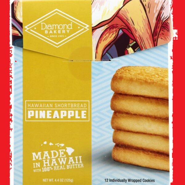 Hawaii Diamond Bakery Pineapple Shortbread Cookies Snack Food Perfect Present Idea Aloha