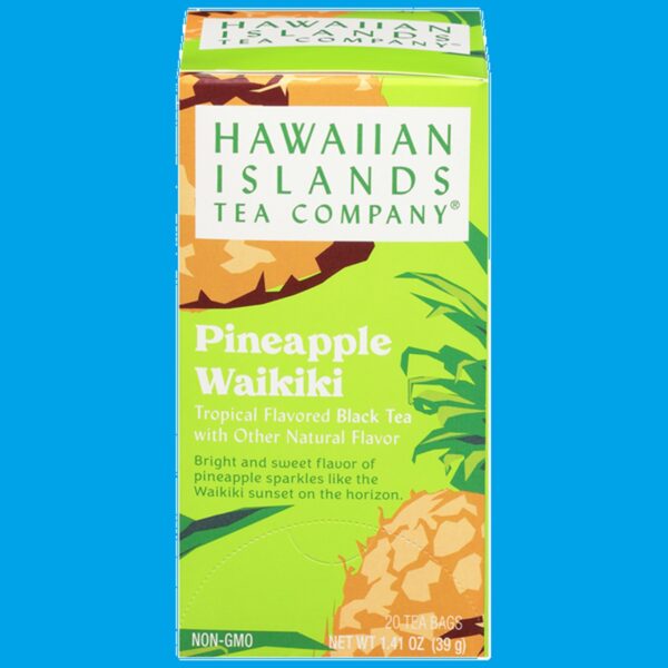 Hawaiian Islands Tea Black Tea, Pineapple Waikiki, Tea Bags Aloha Gift Idea