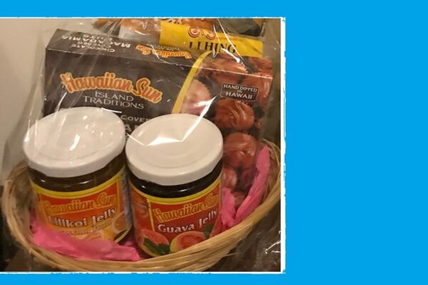 Aloha Tropical; Theme Hawaii Sweet Honey Delightful Treats Food Gift Basket Ideas For Him or For Her