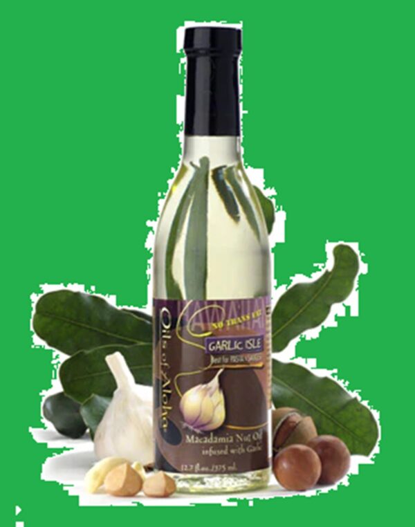 Oils of Aloha Macadamia Oil, Hawaii's Garlic Isle Macadamia Oil Gift Idea
