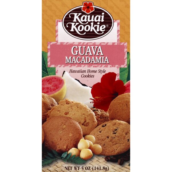 Hawaii Kauai Kookie Cookies, Guava Macadamia Perfect Present Gift Idea 460 Aloha