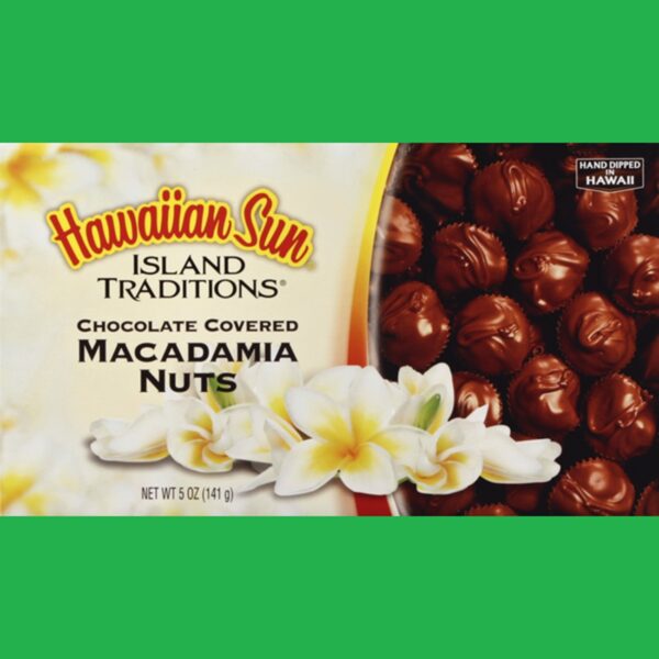 Hawaiian Sun Macadamia Nuts, Chocolate Covered Aloha Gift Idea