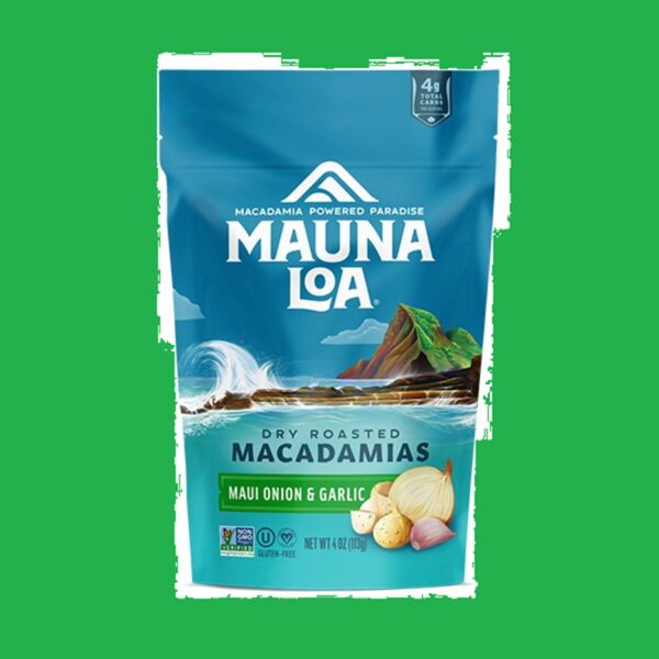 Hawaii Mauna Loa Maui Onion & Garlic Macadamia Nuts Bag Snack Food Perfect Present Gift Idea Aloha