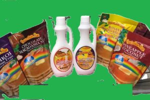 Unique Best Hawaiian Sun Breakfast Syrup and Pancake Mix Food Gift Basket Aloha Cooking Snack Food Gift Box Idea Perfect Present Idea1