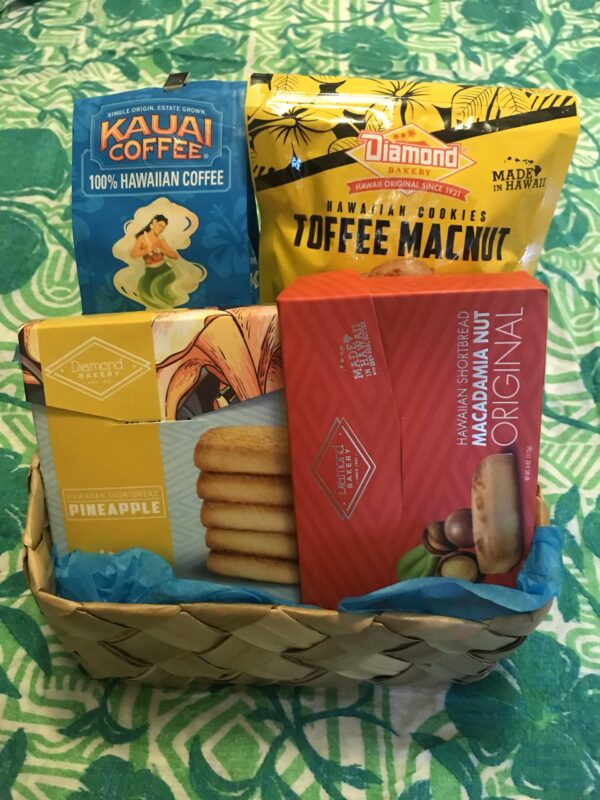 Best Hawaii Happy Birthday Coffee & Cookie Food Gift Box Aloha Macadamia Nut Shortbread Food Gift Basket 305