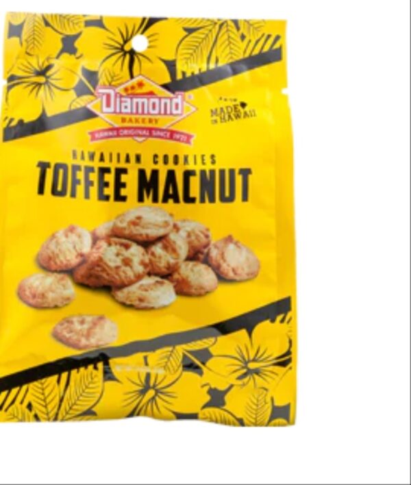 Hawaii Diamond Bakery Cookies, Hawaiian, Toffee Macnut Shortbread Macadamia Nut Cookies Present Gift Idea 14 Aloha