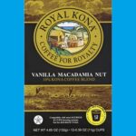 Royal Kona Coffee Blend, 10% Kona, Vanilla Macadamia Nut, Single Serve Cups $0.00