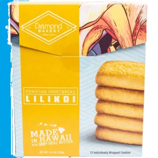 Hawaii Diamond Bakery Lilikoi Shortbread Cookies Snack Food Gift Aloha