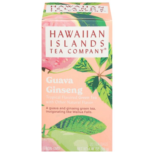 Hawaii Hawaiian Islands Tea Green Tea, Guava Ginseng, Tea Bags Present Gift Idea 17 Aloha