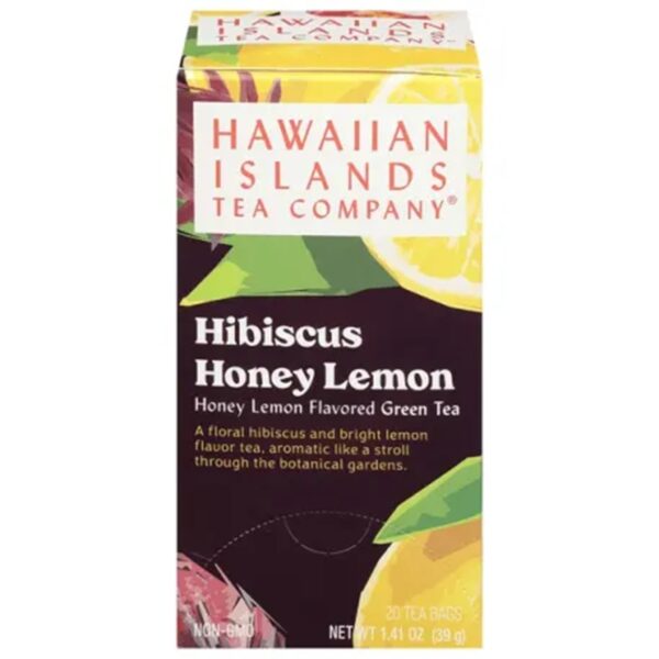 Hawaii Hawaiian Islands Tea Green Tea, Hibiscus Honey Lemon, Tea Bags Present Gift Idea 17 Aloha