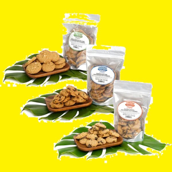 Punalu‘u Scrumptious Cookie Assortment 3 Flavoes Hawaii Aloha Gift Idea Bags & Platters