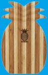 Tropical Bamboo Pineapple Shaped Cutting Board Pineapple-Stamp Aloha Gift Idea $0.00