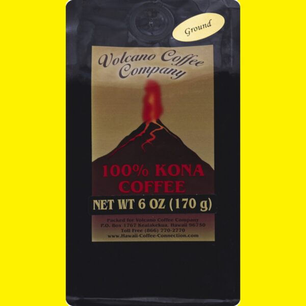 Volcanica Coffee Coffee, 100% Kona, Ground Aloha Hawaii Gift Idea