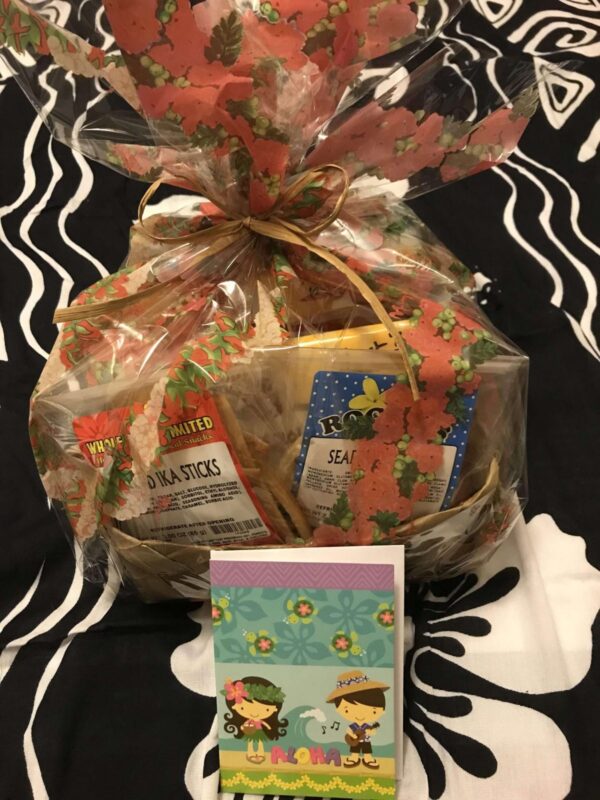 Hawaii Unique and Beautiful Dried Squid Gift Basket Idea