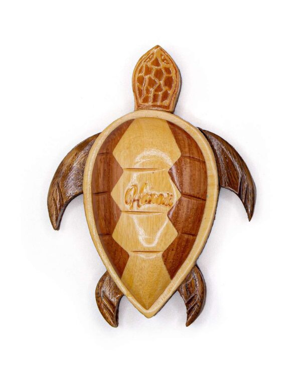 3D Wood Art Magnet - Sea Turtle Hawaii Island Hono Wood Magnet present Idea