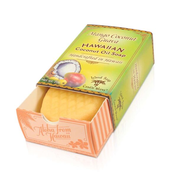Island Soap Company Handcrafted 2oz Soap: Mango Coconut Guava Hawaii Tropical Mango Scented Soap Gift Idea