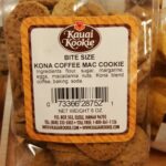 Bite-size Cookies - Kona Coffee Macadamia Nut - 4 oz, by Kauai Kookie Aloha Hawaii Gift Idea