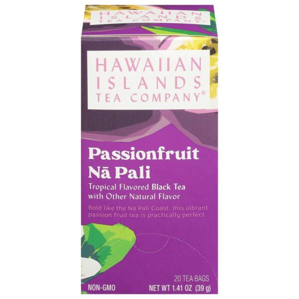 Hawaiian Tea Company Tea Passion Fruit 20 Pack Hawaii Tropical Island Flavors Tea Gift Idea4177 Aloha
