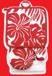 Hawaiian Design Premium Kitchen Set: Red Hibiscus Floral $0.00