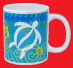 Island Style Ceramic Mug 10 oz: Swirling Honu Aloha Sea Turtle Gift Idea $0.00