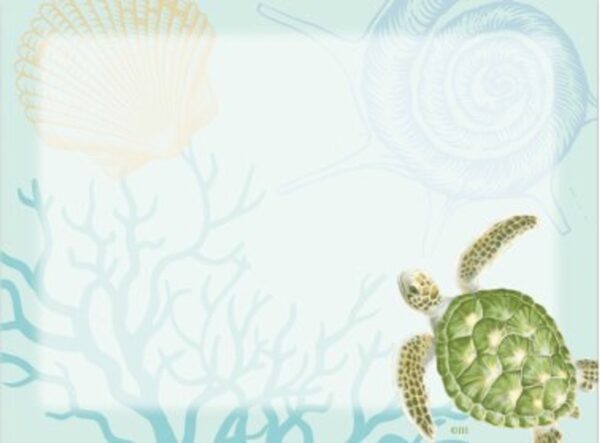Hawaiian Design Stick 'N Notes - Single Pad: Honu Voyage Hawaii Sticy Notes Turtle Gift Idea For Him or For Her 7755