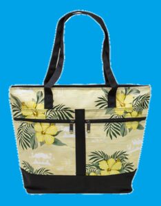 Island Accent Tote Bag: Yellow Hibiscus Hawaii Tropical Floral Tote Bag Gift Idea 97789 Aloha