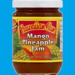 Hawaiian Sun Jam, Mango Pineapple Hawaii Island Tropical Mango Jelly Gift Idea Aloha