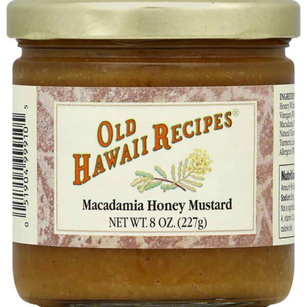 Old Hawaii Recipes Mustard, Macadamia Honey Aloha Gift Idea