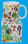 Hawaiian Design Ceramic Mug: Island Hula Honeys Aloha Gift Idea $0.00