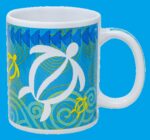 Island Style Ceramic Mug 10 oz: Swirling Honu Aloha Gift Idea $0.00