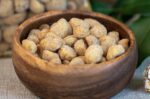 Coconut Roasted Macadamia Nuts Hawaii Aloha Best Gift Idea in a Wood Bowl