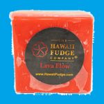 Lava Flow Fudge: Black Cherry Fudge Top, Vanilla Fudge Middle, Chocolate Kona Coffee Fudge Base Hawaii Aloha Gift Idea $0.00
