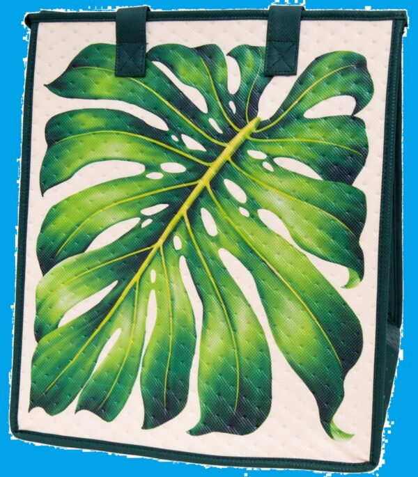 Frame Cream - Large Insulated Aloha Hawaii Leaf Tropical Print Design Gift Idea
