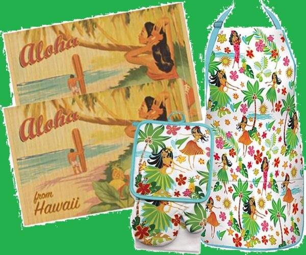 Hula Hunny Houseware Set Aloha Hawaii Kitchen Gift Idea